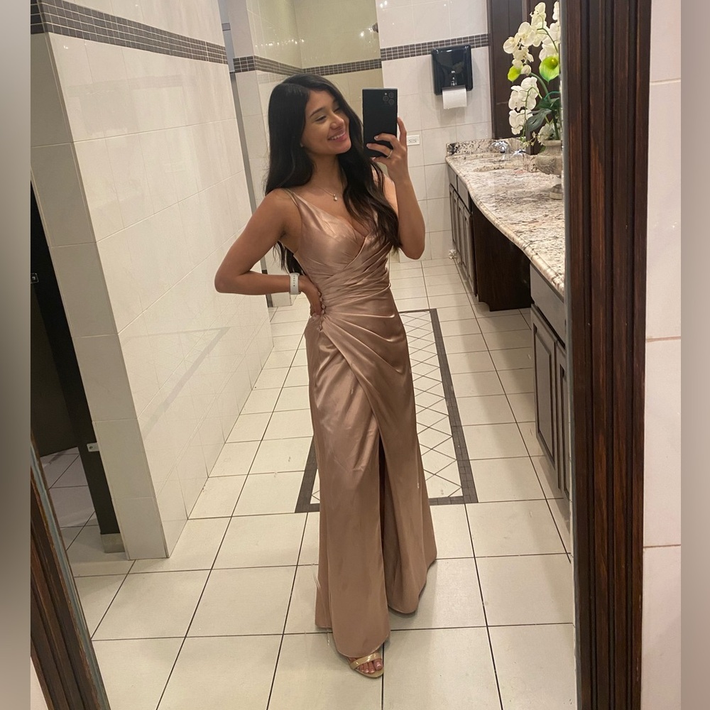 Elegant Satin Evening Gown